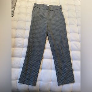 Aritzia Babaton high waist tapered leg plaid pants